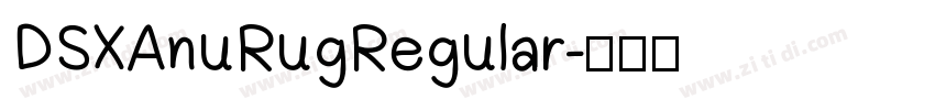 DSX AnuRug Regular字体转换
